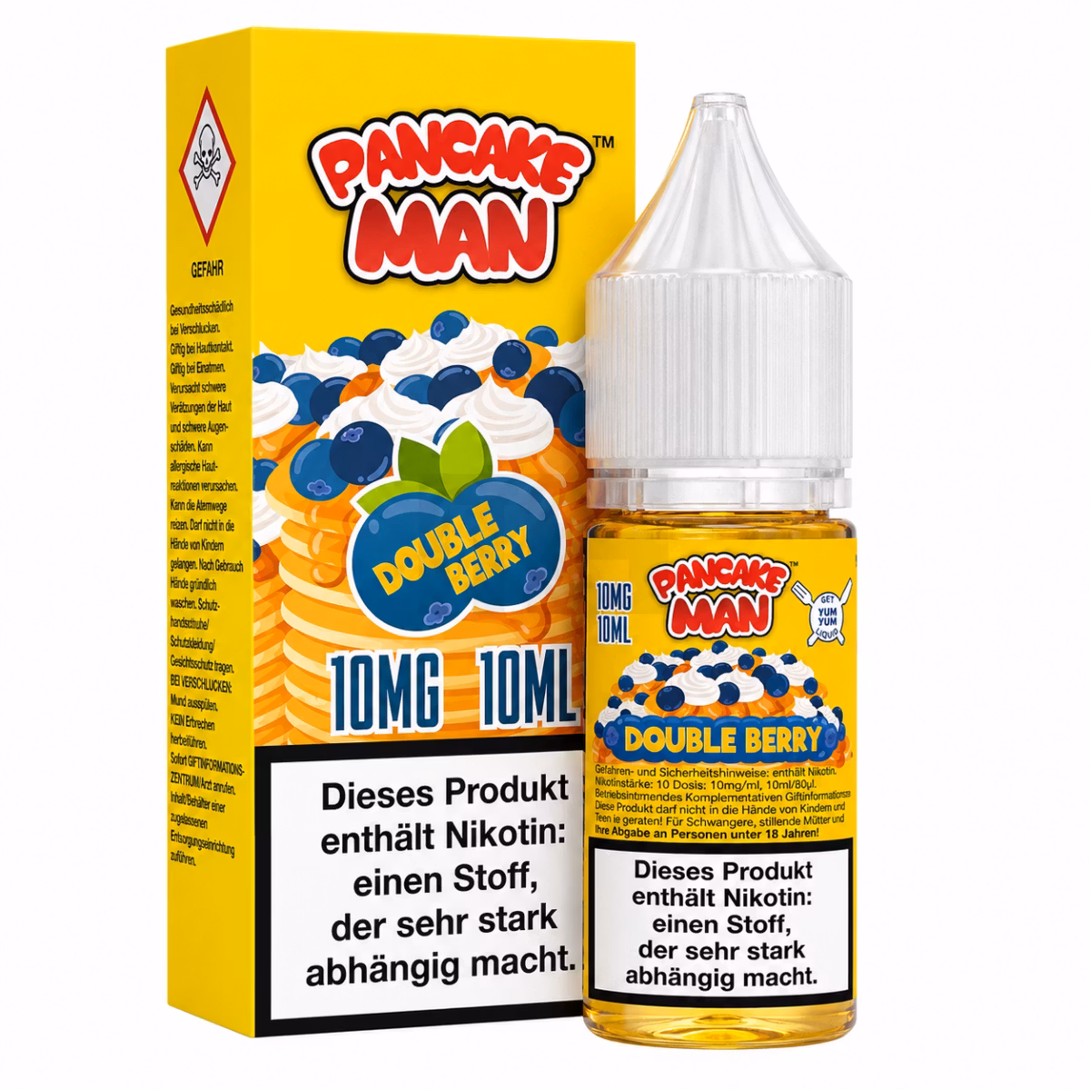 Pancake Man - Double Berry - Nikotinsalz-Liquids - 10ml - 10mg Pancake Man - Double Berry - Nikotinsalz-Liquids - 10ml - 10mg