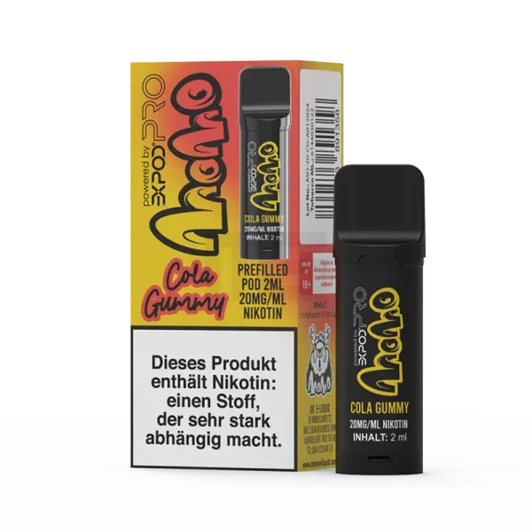 Momo Pod - Prefilled Pod - Cola Gummy | Nikotinsalz-Stärke : 20mg | Paketgröße : 1er Packung