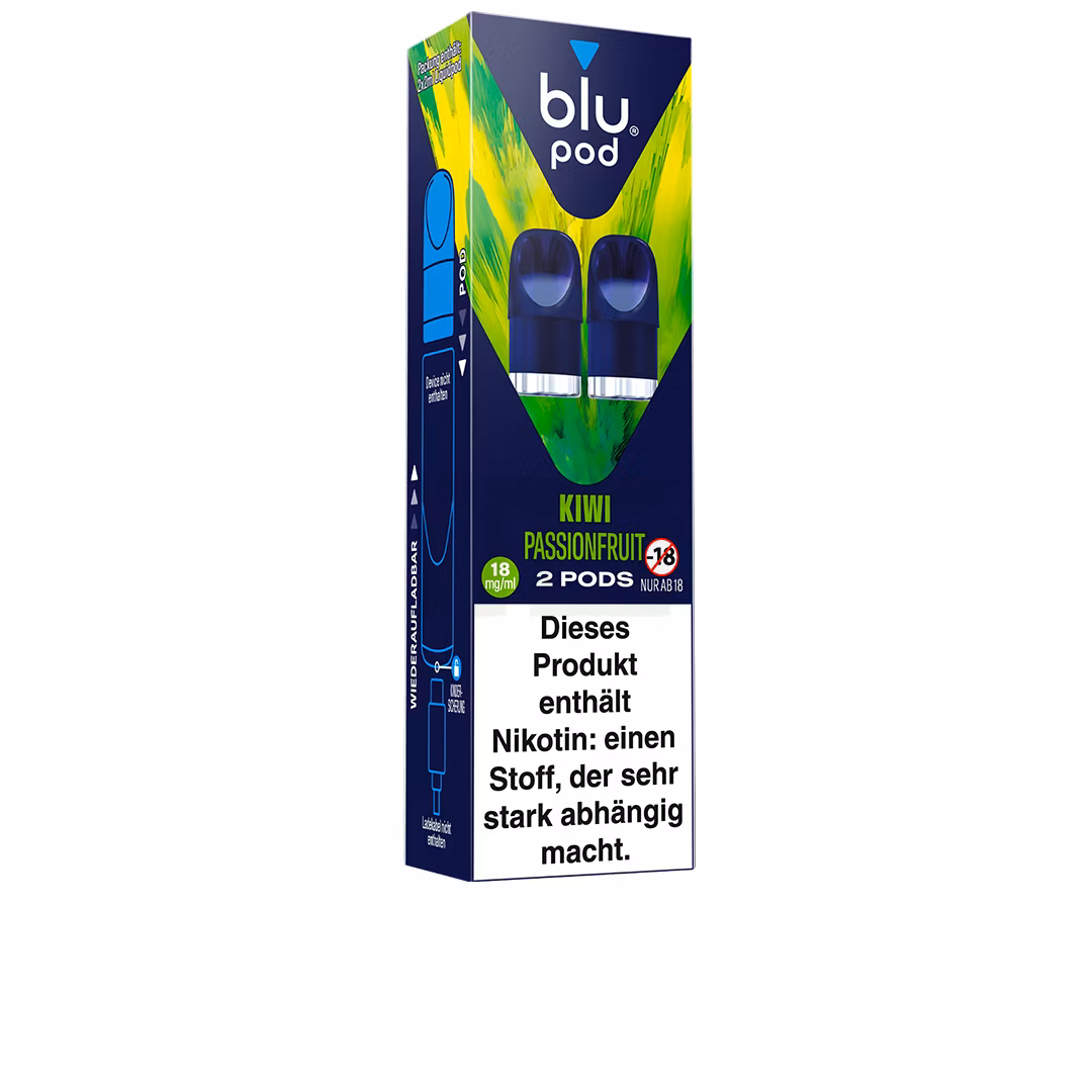 Blu Bar - Prefilled Pods - Kiwi Passion Fruit | Nikotinsalz-Stärke : 18mg