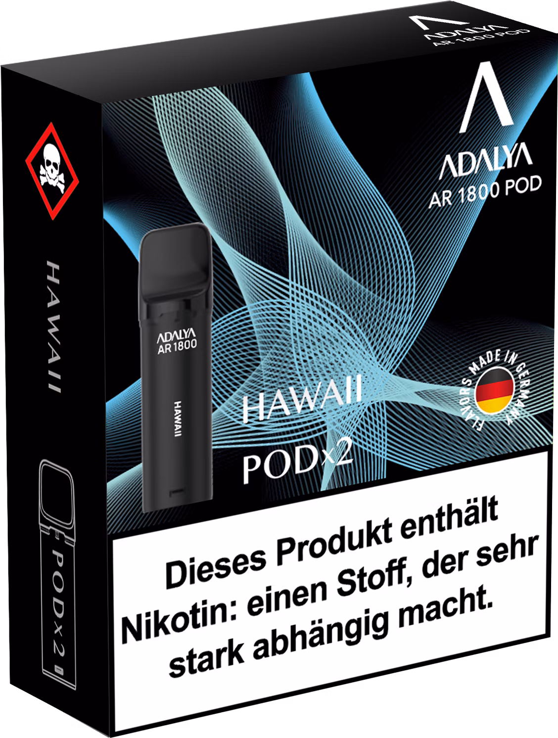 Adalya - Alpha Prefilled Pod - 2ml - 2er Pack - Hawaii Adalya - Alpha Prefilled Pod - 2ml - 2er Pack - Hawaii