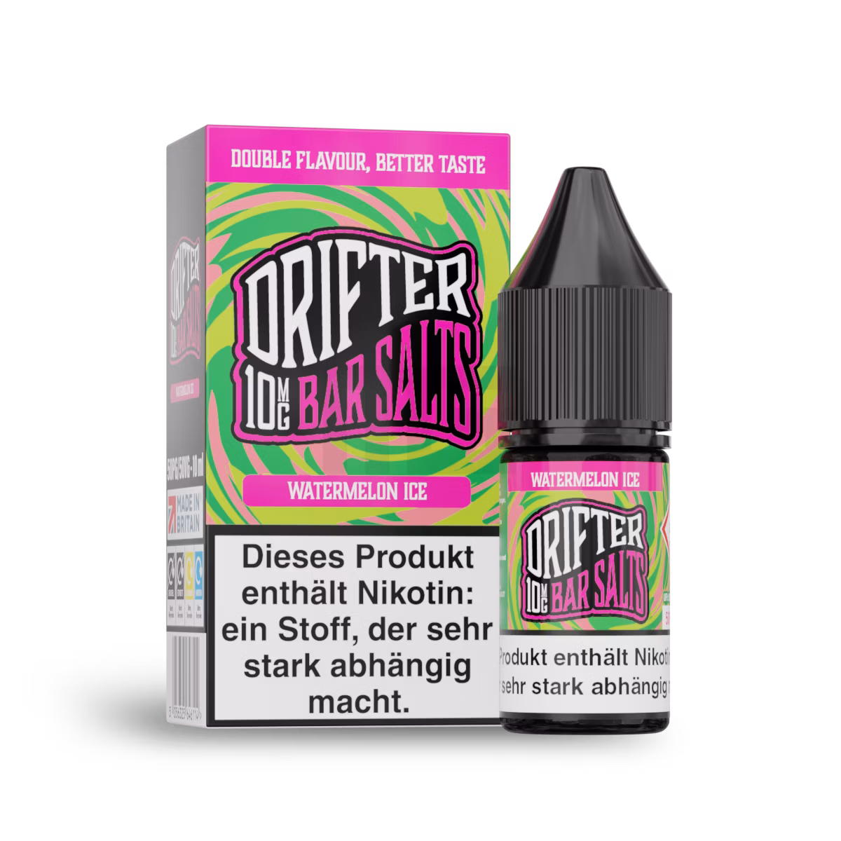 Drifter - Nikotinsalzliquid - 10ml - Watermelon Ice | Nikotinsalz-Stärke : 10mg