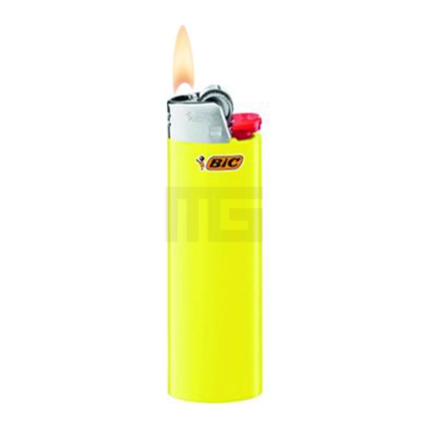 bic-maxi-j26-reibradfeuerzeug-neutral-gelb BIC - Maxi J26 - Reibradfeuerzeug - Neutral - Gelb
