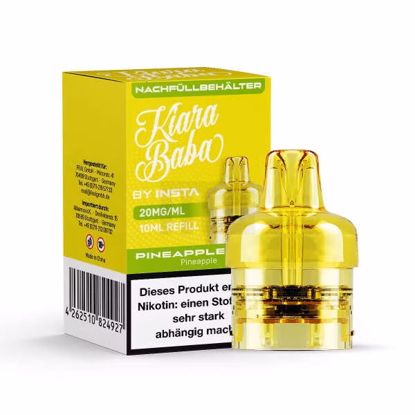 KIARABABA - Nachfülltank - 10ml - Pineapple Pop KIARABABA - Nachfülltank - 10ml - Pineapple Pop