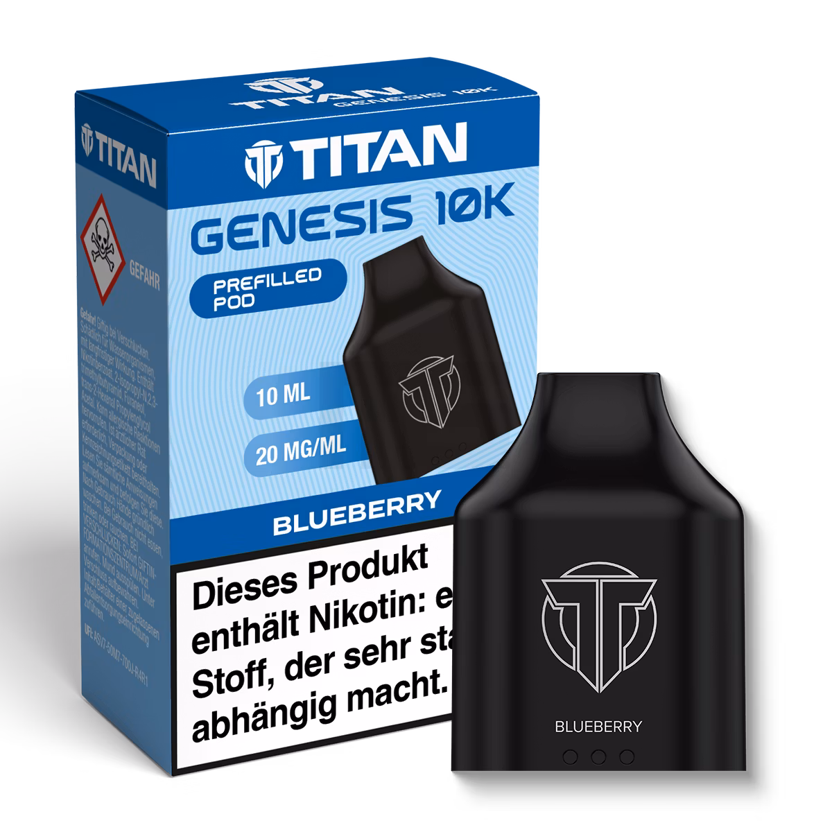 TITAN - Genesis 10K - Nachfüllbehälter - Blueberry - 20mg