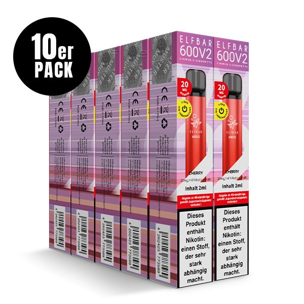Elf Bar 600 V2 - Einweg E-Zigarette - Cherry - 20mg
