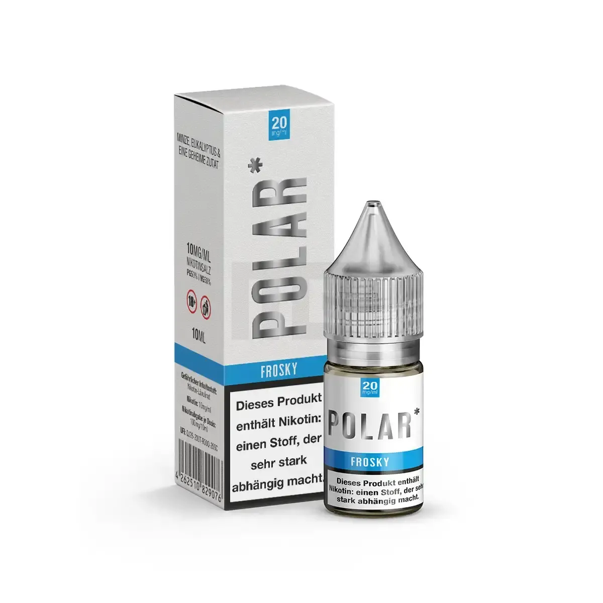 Polar Nikotinsalz-Liquid Frosky 10ml 20mg Polar Nikotinsalz-Liquid Frosky 10ml 20mg