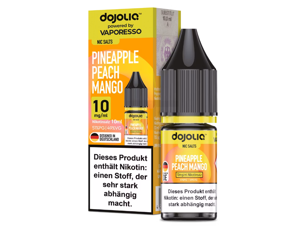 Vaporesso - Dojo - Nikotinsalz-Liquid - 10ml - Pineapple Peach Mango - 10mg