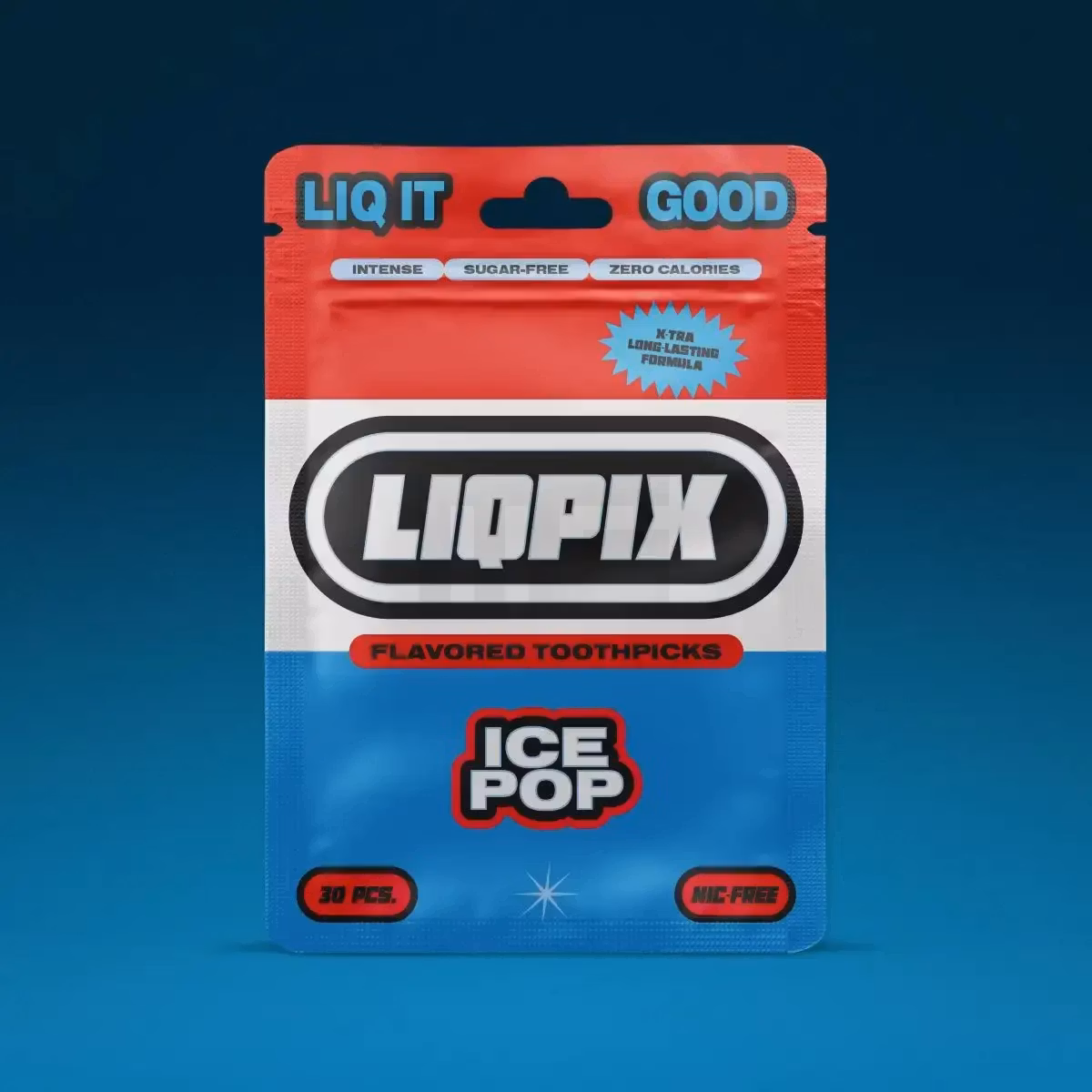 LiqPix Zahnstocher Ice Pop 30 Stück
