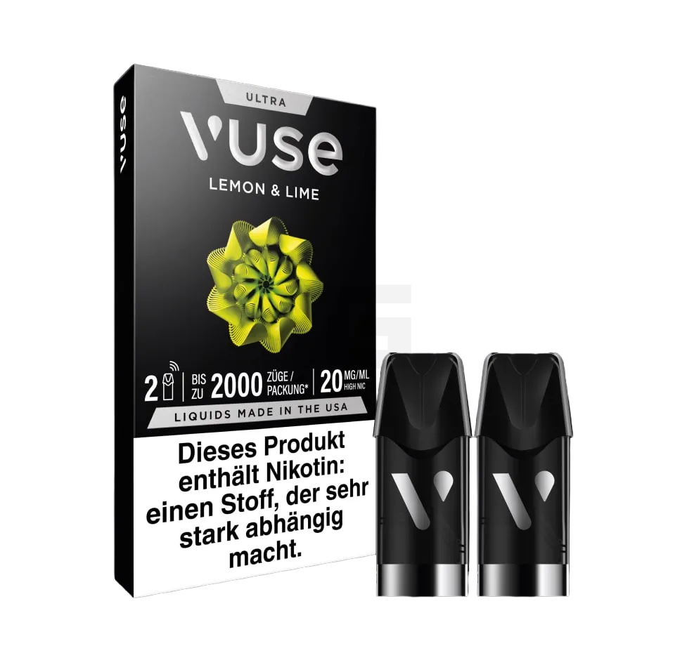 Vuse - Ultra - Prefilled Pods - Lemon Lime Vuse - Ultra - Prefilled Pods - Lemon Lime