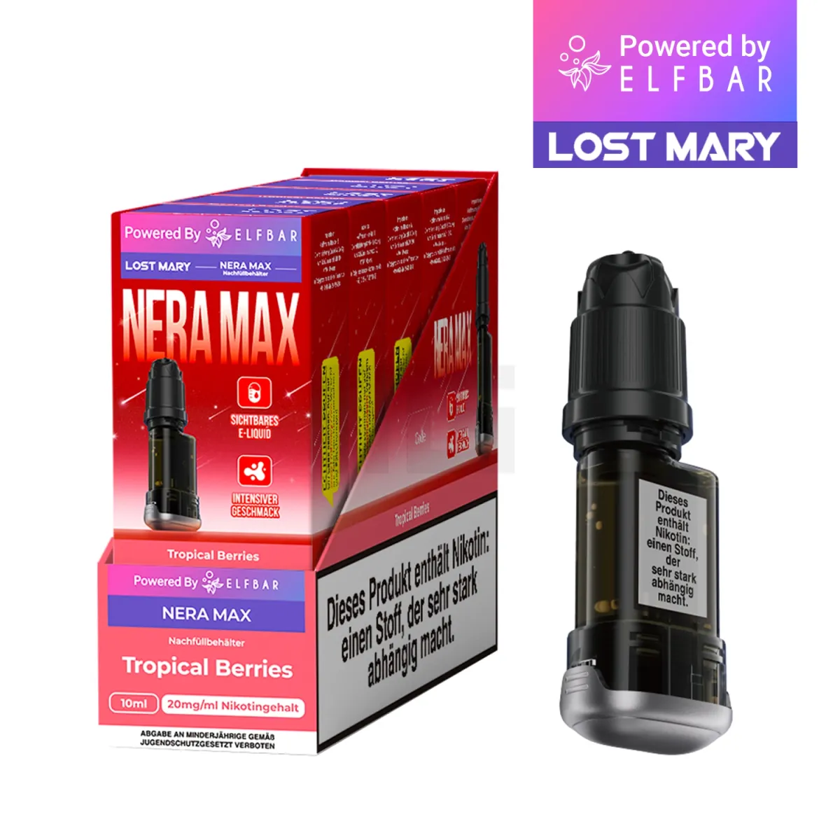 Lost Mary - Nera Max - Nachfüllbehälter - Tropical Berries Lost Mary - Nera Max - Nachfüllbehälter - Tropical Berries