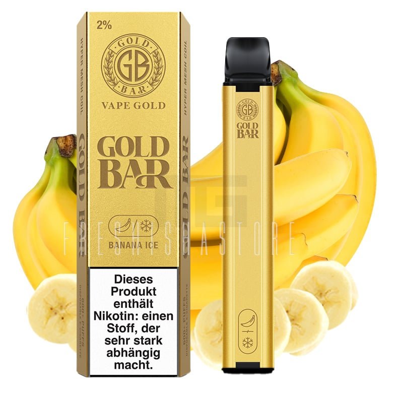 goldbar-einweg-e-zigarette-banana-ice-20mg Goldbar - Einweg E - Zigarette - Banana Ice - 20mg