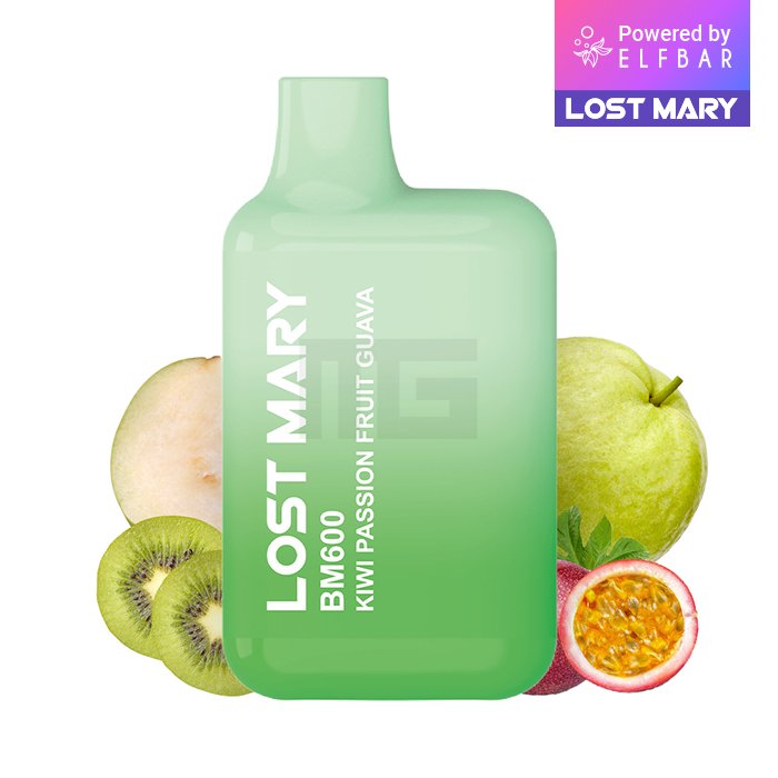 Lost Mary - BM600 - Einweg E-Zigarette - Kiwi Passion Fruit Guava - 20mg - 1er Packung Lost Mary - BM600 - Einweg E-Zigarette - Kiwi Passion Fruit Guava - 20mg - 1er Packung
