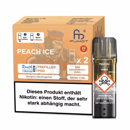 Randm Tornado - Prefilled Pod - Peach Ice - 2er Pack 