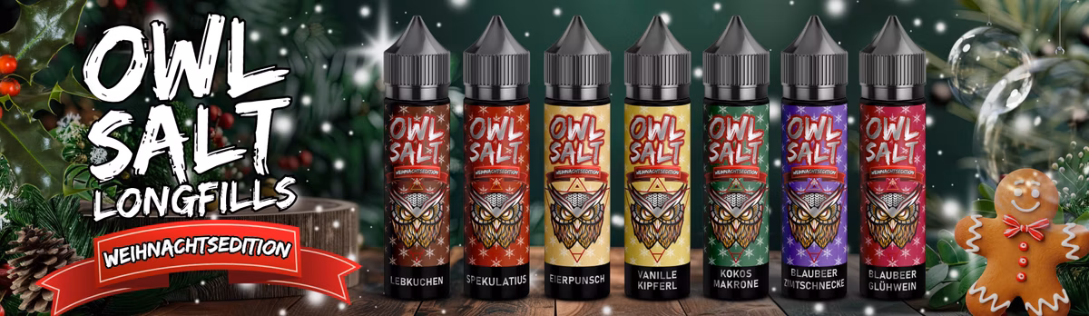 OWL Salt - Weihnachtsedition Overdosed - Aroma - 10ml - Lebkuchen | Paketgröße : 1er Packung OWL Salt - Weihnachtsedition Overdosed - Aroma - 10ml - Lebkuchen | Paketgröße : 1er Packung