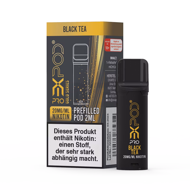Expod Pro - Prefilled Pod - Gold Series - Black Tea - 20mg
