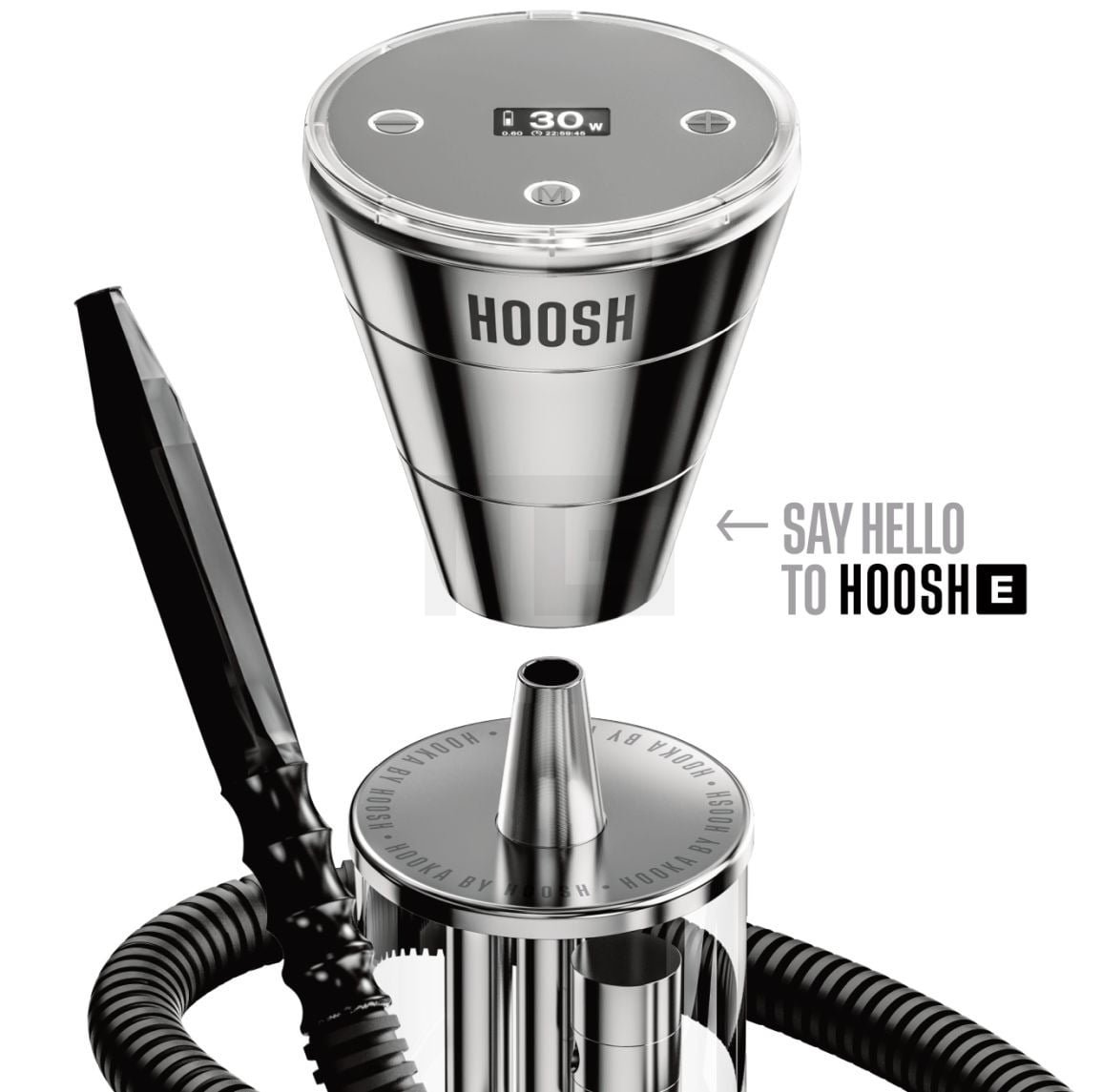 Hoosh - E-Shisha - Kopf - Schwarz