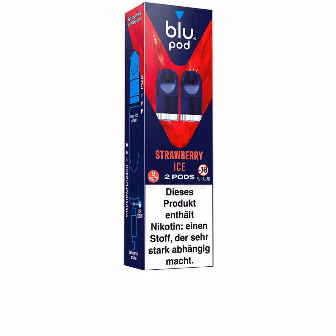 Blu Bar - Prefilled Pods - Strawberry Ice | Nikotinsalz-Stärke : 18mg