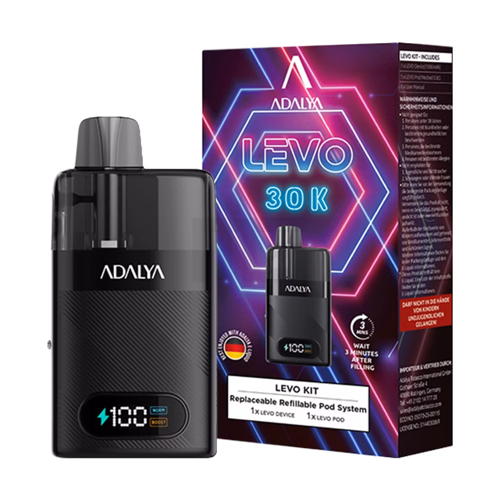 Adalya - Levo Open - Pod Kit - Black Adalya - Levo Open - Pod Kit - Black