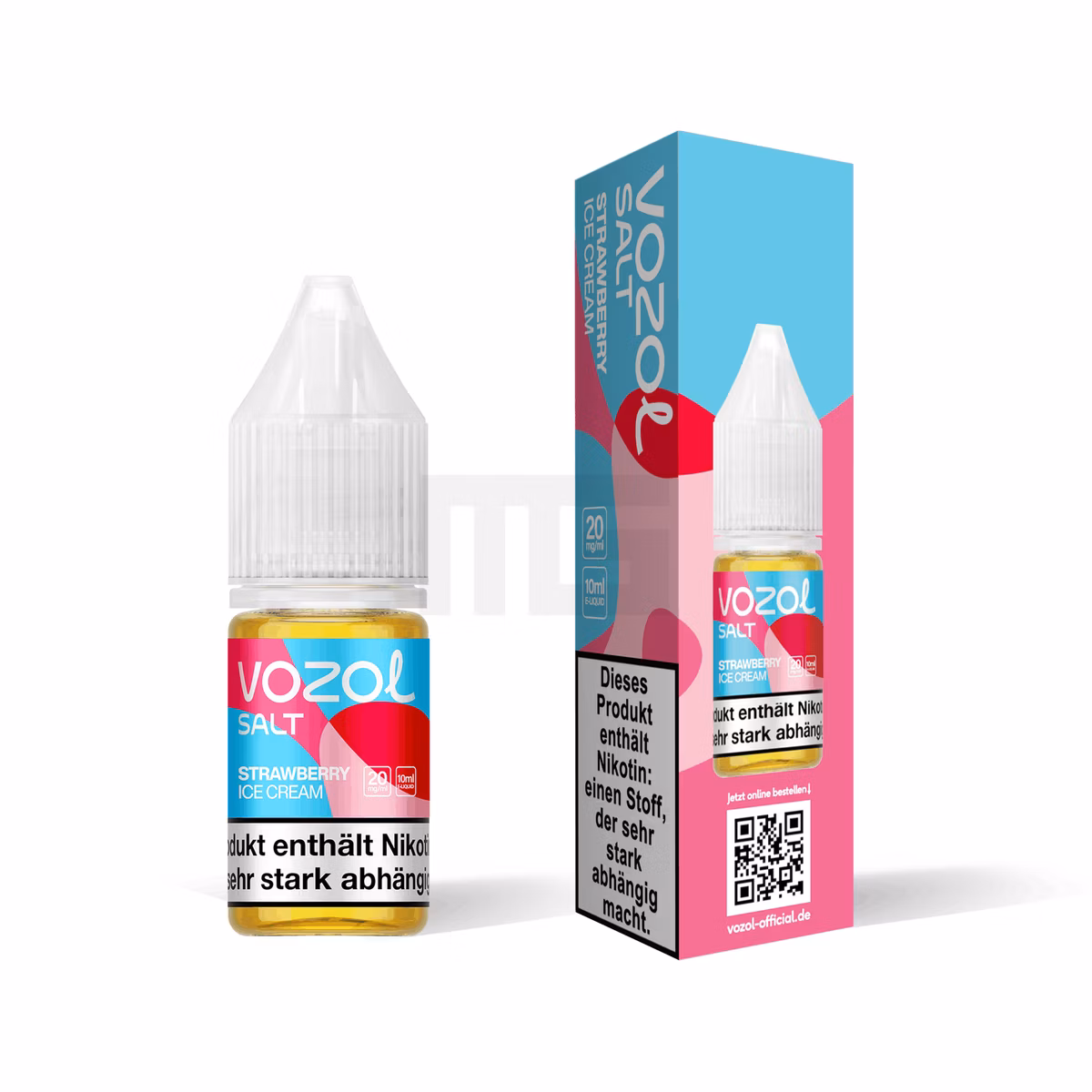 Vozol - Nikotinsalz-Liquid - Strawberry Ice Cream - 10ml - 20mg Vozol - Nikotinsalz-Liquid - Strawberry Ice Cream - 10ml - 20mg