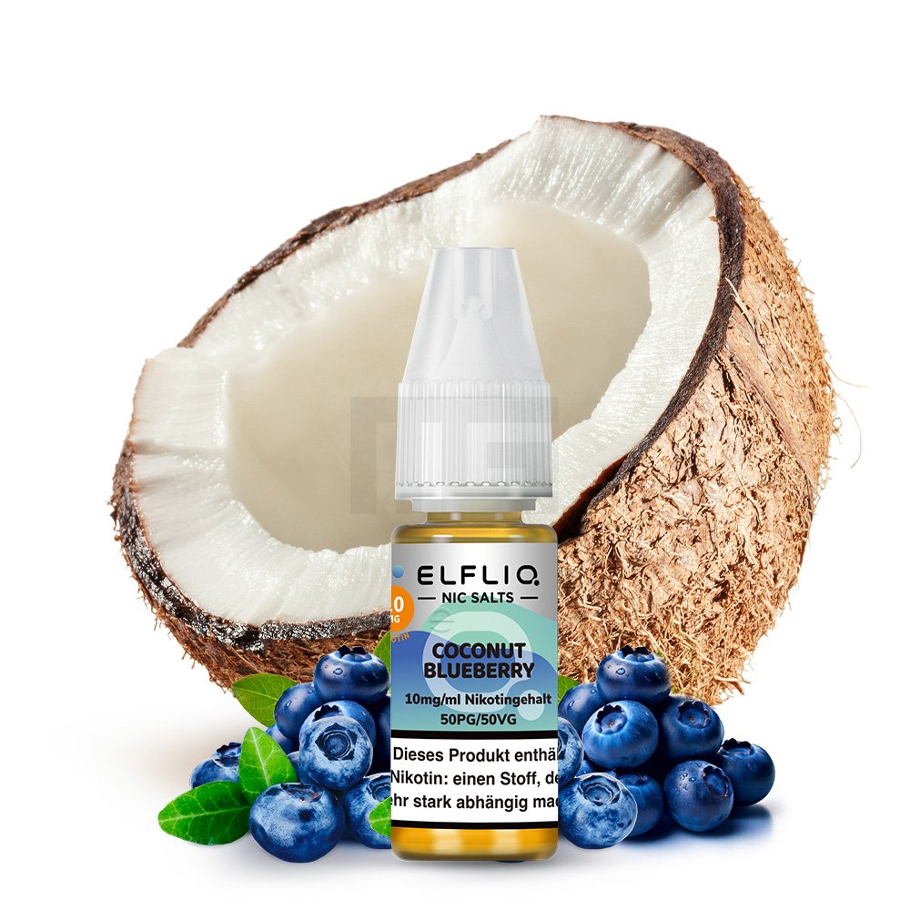 Elfbar - ElfLiq - 10ml - Coconut Blueberry | Nikotinsalz-Stärke : 10mg