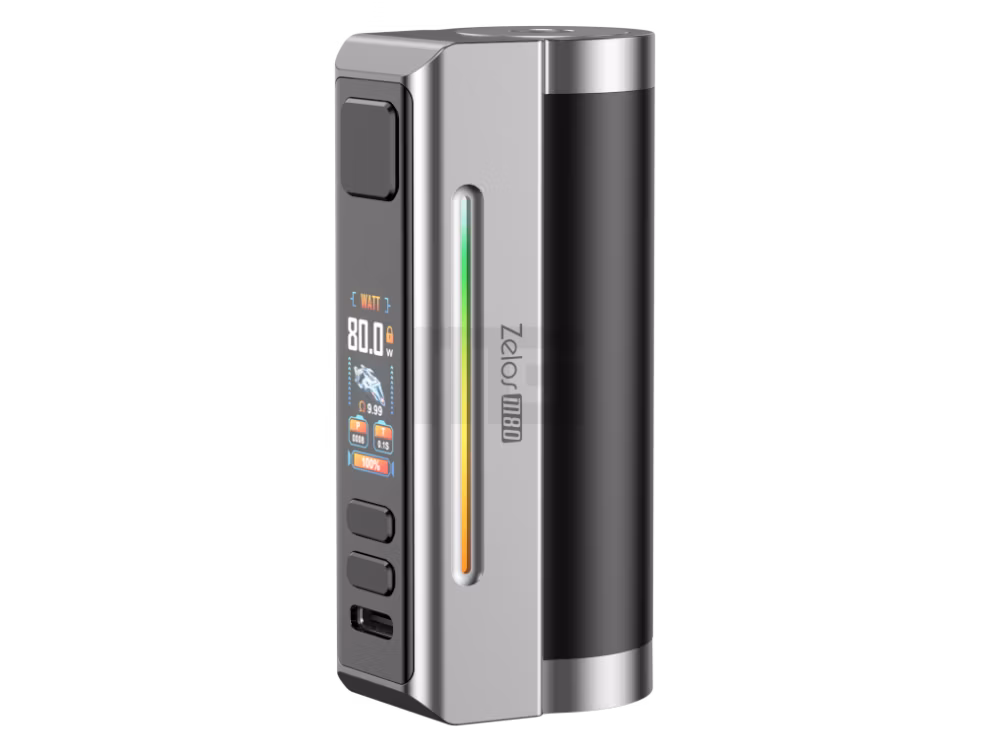 Aspire - Zelos M80 - Akkuträger - 2600 mAh - Schwarz Silber | Paketgröße : 1er Packung