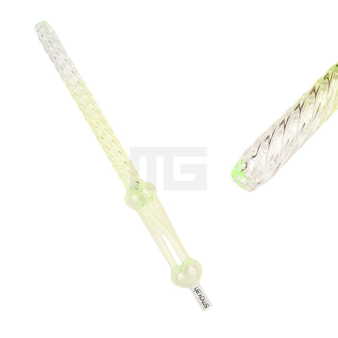 Smokah - Glasmundstück Curly - Grün Smokah - Glasmundstück Curly - Grün