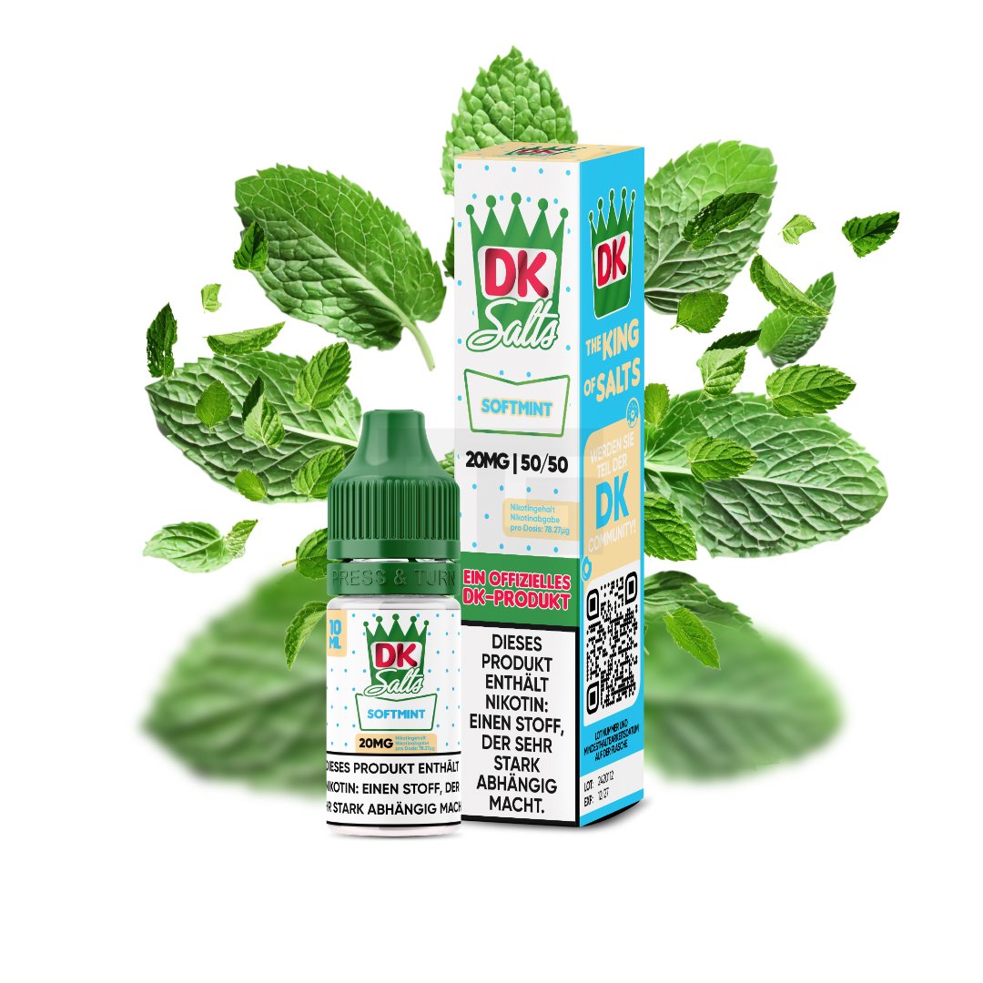 DK Salts - Nikotinsalz-Liquid - 10ml - Softmint - 20mg DK Salts - Nikotinsalz-Liquid - 10ml - Softmint - 20mg