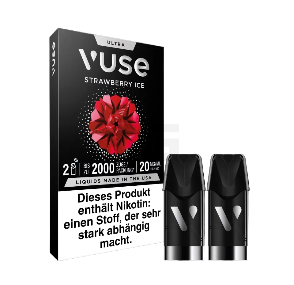 Vuse - Ultra - Prefilled Pods - Strawberry Ice Vuse - Ultra - Prefilled Pods - Strawberry Ice