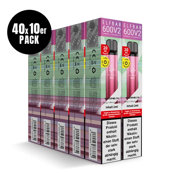 Elf Bar 600 V2 - Einweg E-Zigarette - Watermelon - 20mg