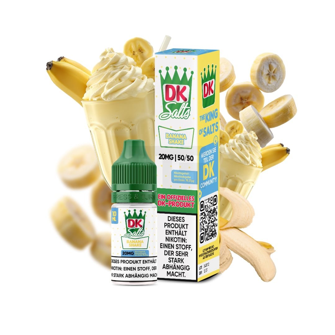 DK Salts - Nikotinsalz-Liquid - 10ml - Banana Shake - 20mg DK Salts - Nikotinsalz-Liquid - 10ml - Banana Shake - 20mg