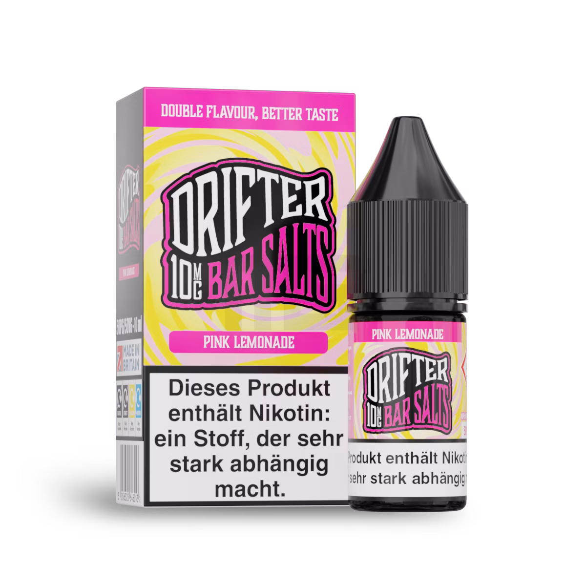 Drifter - Nikotinsalzliquid - 10ml - Pink Lemonade | Nikotinsalz-Stärke : 10mg Drifter - Nikotinsalzliquid - 10ml - Pink Lemonade | Nikotinsalz-Stärke : 10mg
