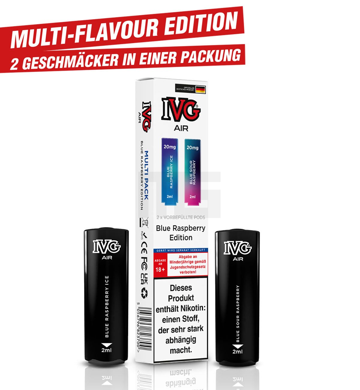 IVG - AIR - Prefilled Pod - Multi Flavour Edition - 2ml IVG - AIR - Prefilled Pod - Multi Flavour Edition - 2ml