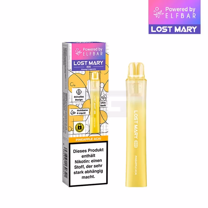 Lost Mary - LM800 - Einweg E-Zigarette - Pineapple Acai - 20mg