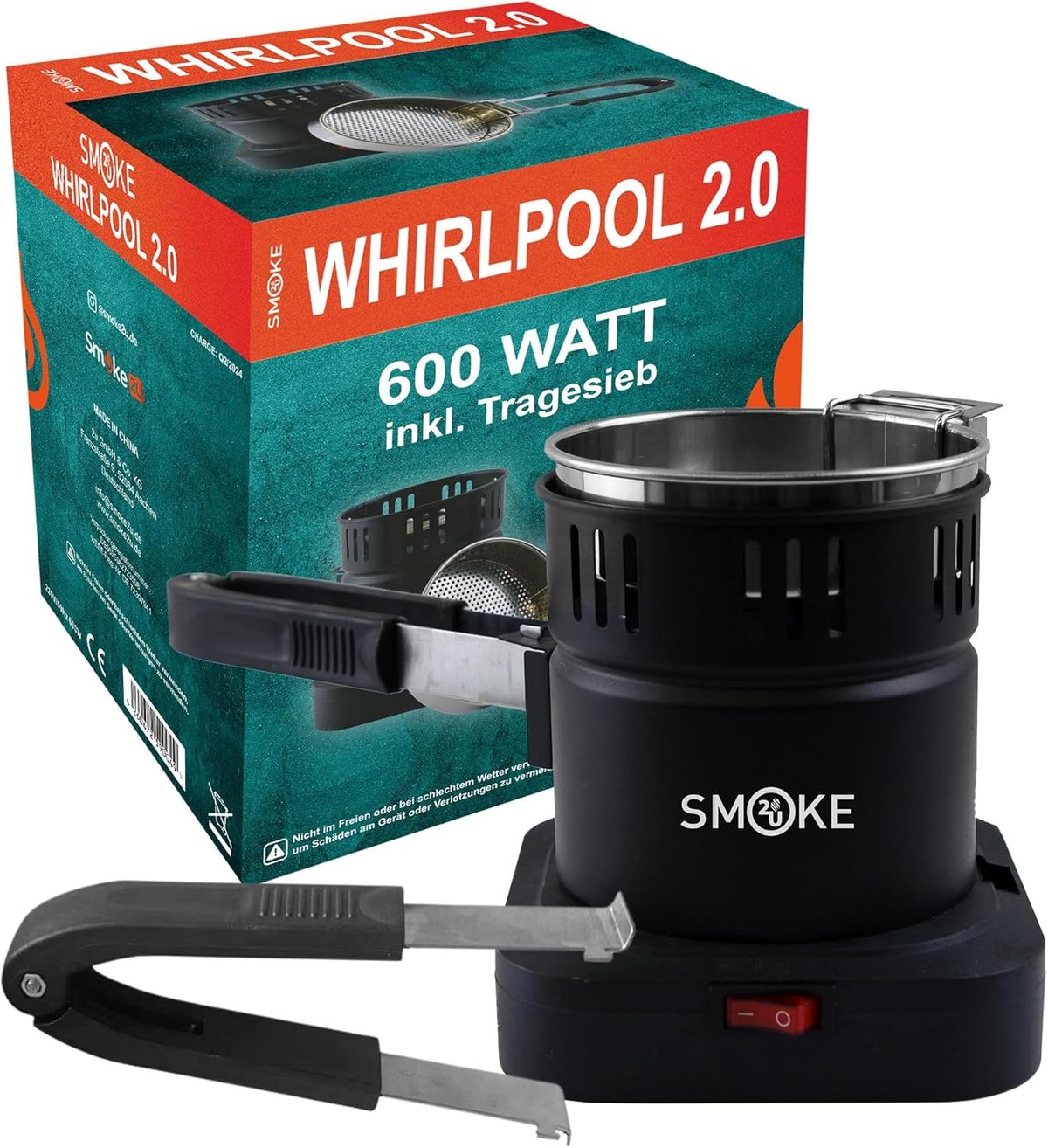 smoke2u-kohleanzuender-whirlpool-600w 2u - Kohleanzünder - Whirlpool - 600W