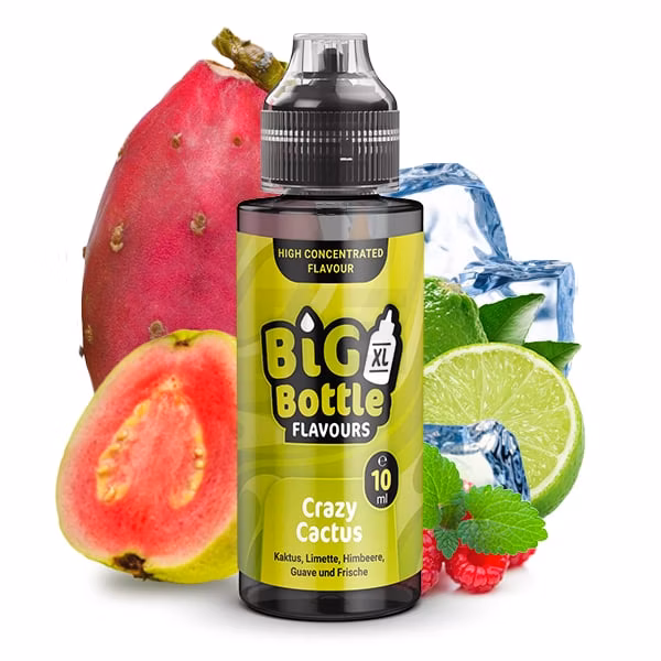Big Bottle - Aroma - 10ml - Crazy Cactus | Inhalt : 10ml | Nikotinstärke : 0mg | Paketgröße : 1er Packung Big Bottle - Aroma - 10ml - Crazy Cactus | Inhalt : 10ml | Nikotinstärke : 0mg | Paketgröße : 1er Packung