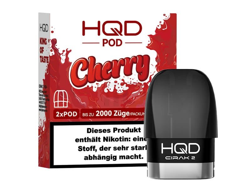 HQD - Cirak 2 - Prefilled Pods - Cherry - 18mg - 2ml - 2er Pack