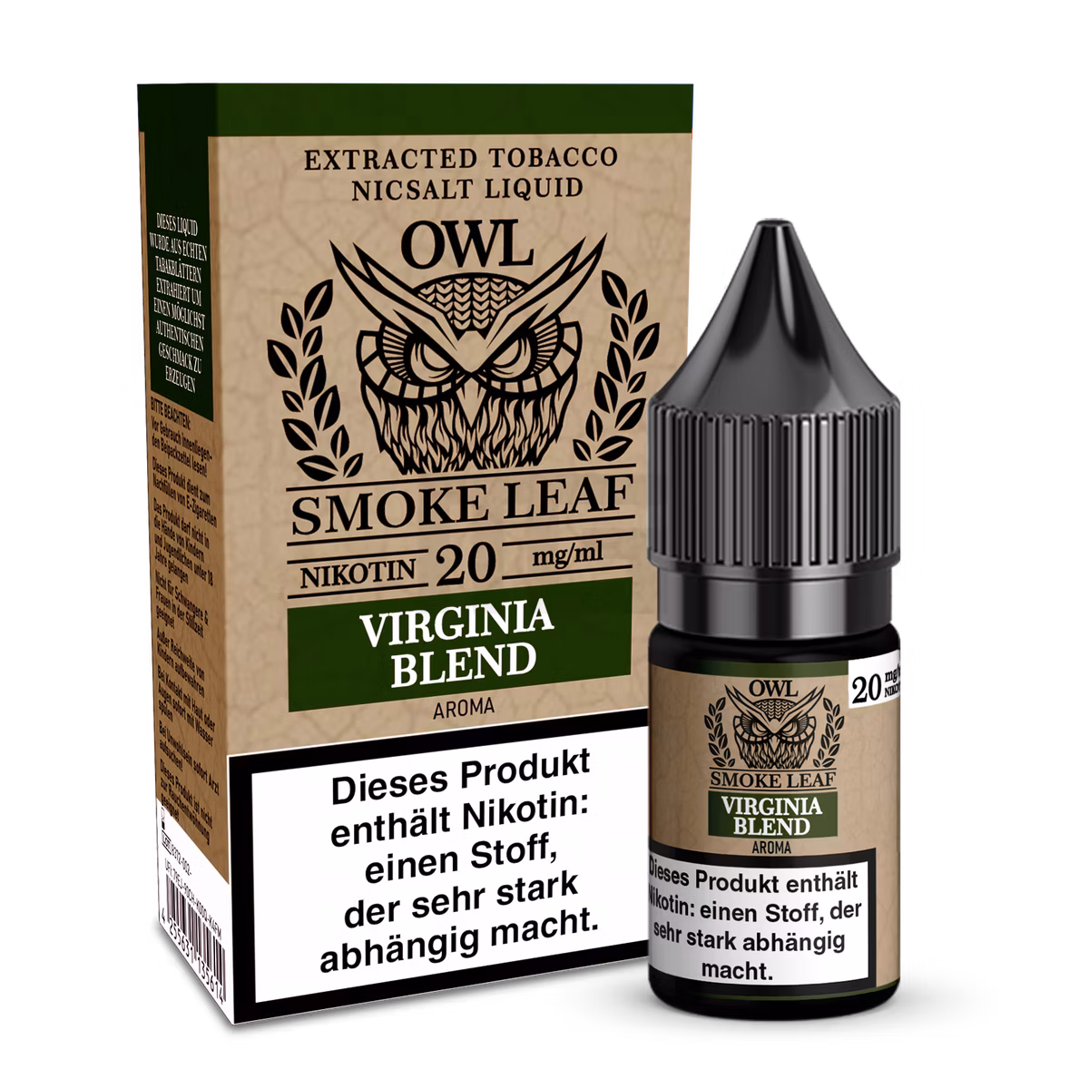 OWL Smoke Leaf - Virginia Blend - Nikotinsalz Liquid - 10ml - 20mg