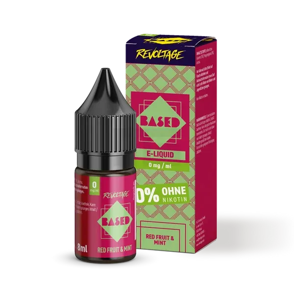 Revoltage - BASED - Nikotinsalz-Liquid - Red Fruit Mint - 8ml - 0mg Revoltage - BASED - Nikotinsalz-Liquid - Red Fruit Mint - 8ml - 0mg