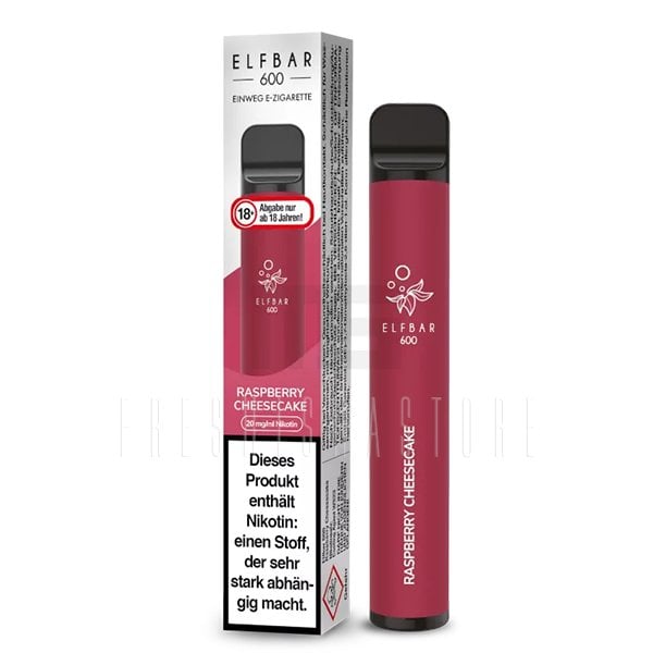 Elf Bar 600 Einweg E-Zigarette - Raspberry Cheesecake - 20mg