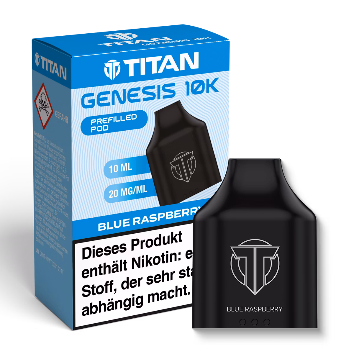 TITAN - Genesis 10K - Nachfüllbehälter - Blue Raspberry - 20mg