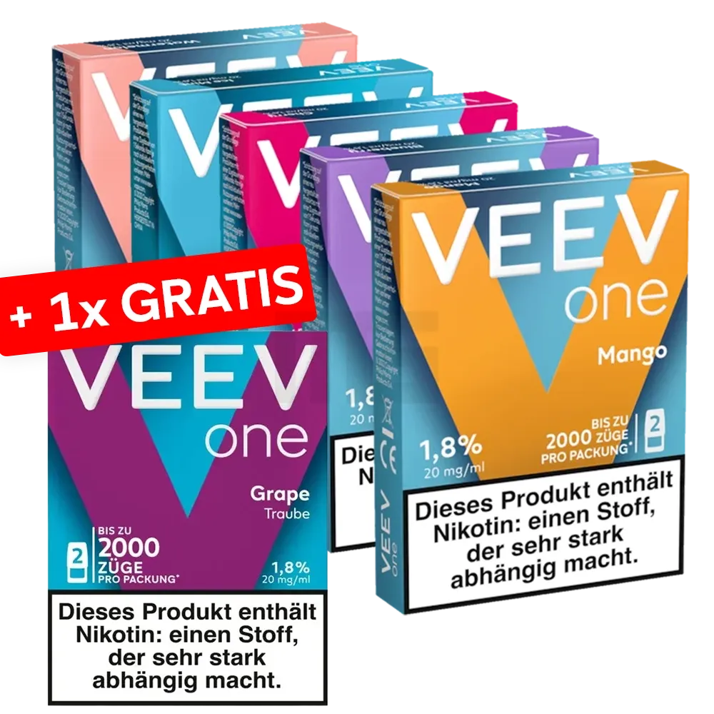 VEEV - ONE - 5+1 Aktion - Gratis Prefilled Pods