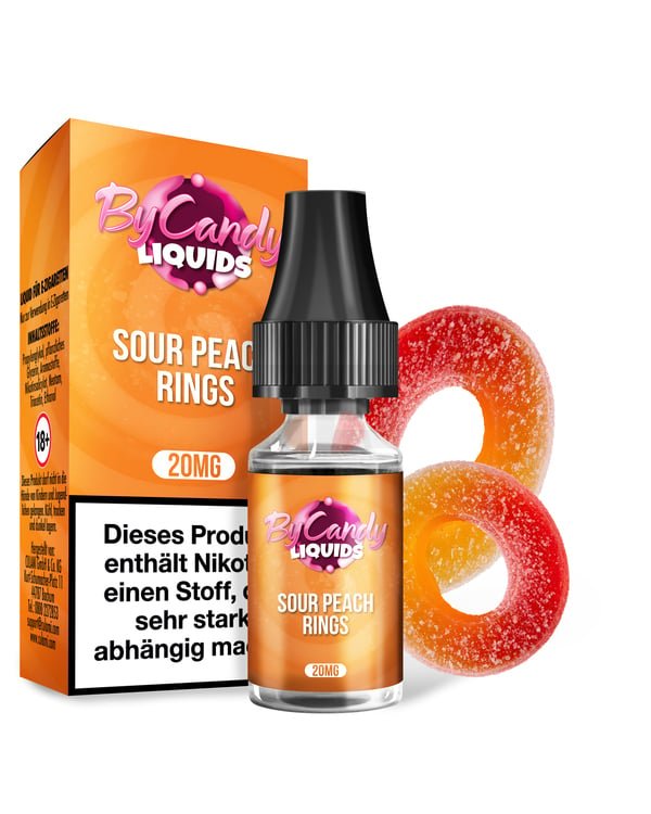 By Candy - Nikotinsalzliquids - 10ml - Sour Peach Rings - 20mg By Candy - Nikotinsalzliquids - 10ml - Sour Peach Rings - 20mg