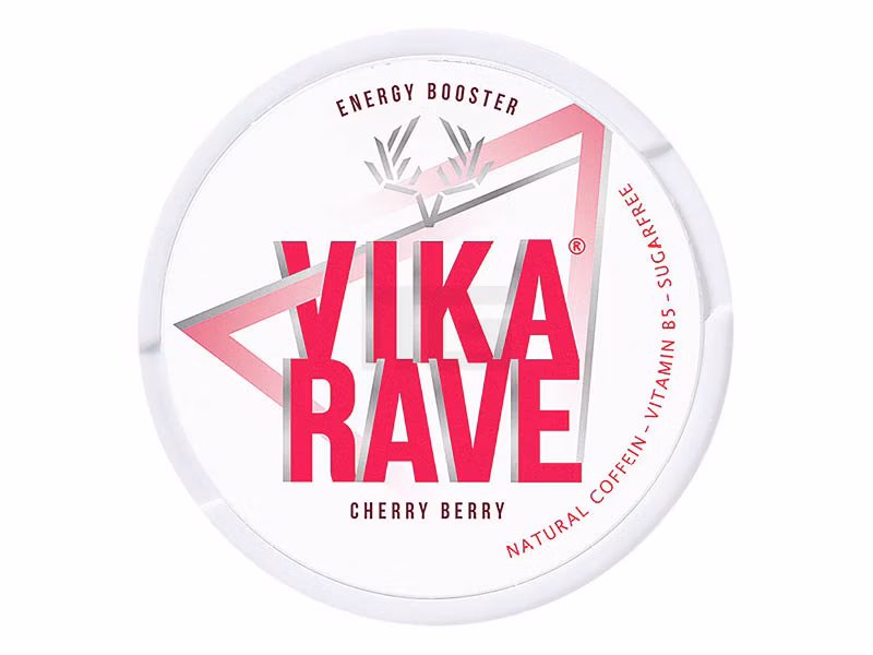 Vika Rave - Koffein Pouches - Cherry Berry - 50mg Vika Rave - Koffein Pouches - Cherry Berry - 50mg