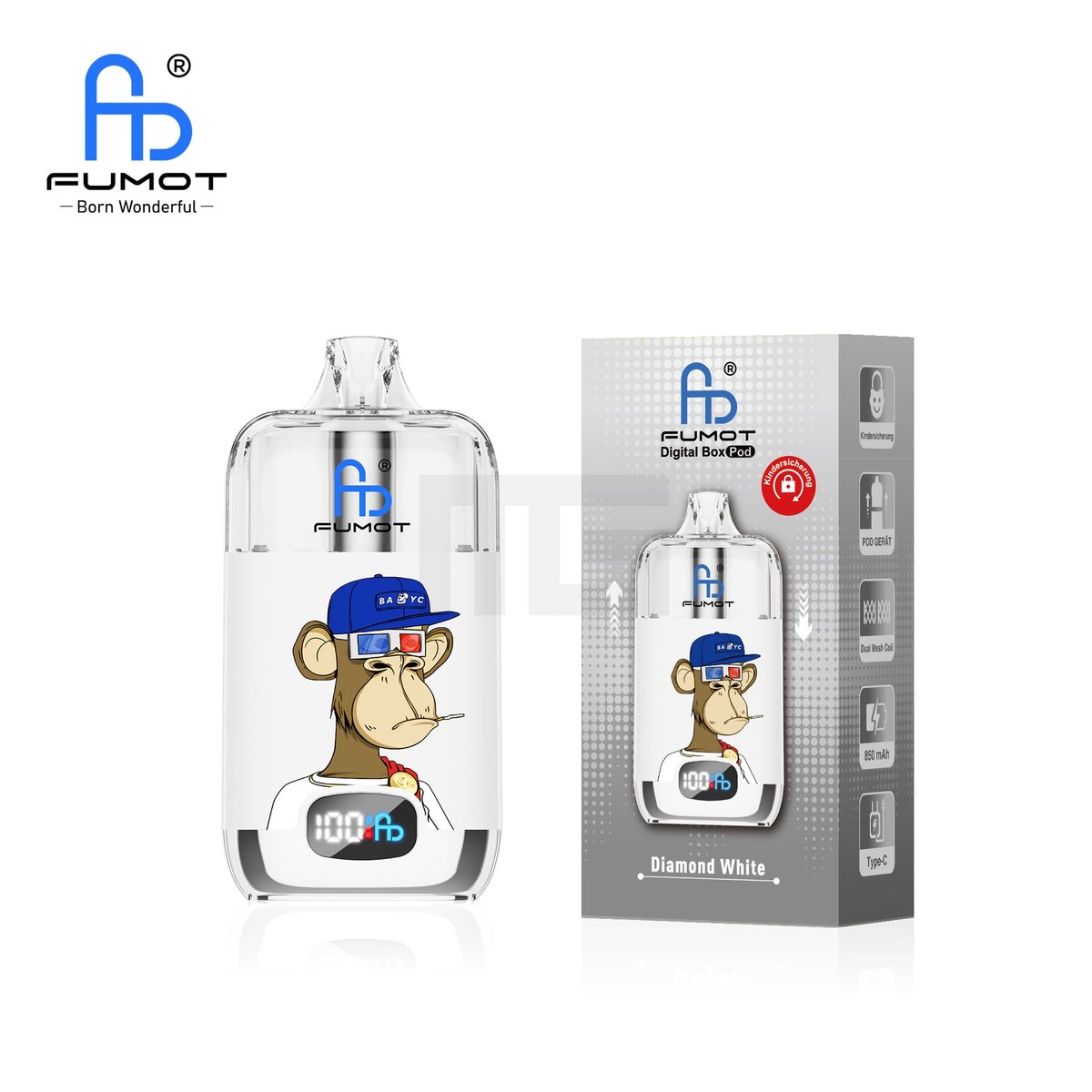 RandM - Digital Box - Pod Kit - Diamant White