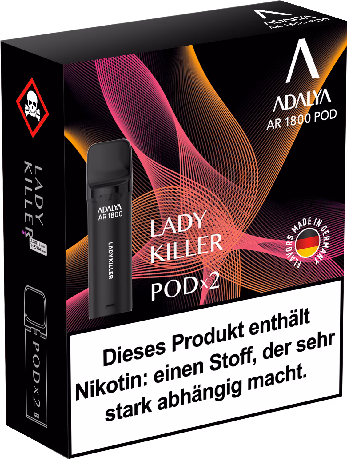 Adalya - Alpha Prefilled Pod - 2ml - 2er Pack - Lady Killer Adalya - Alpha Prefilled Pod - 2ml - 2er Pack - Lady Killer