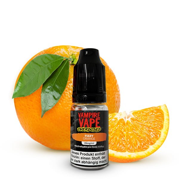 Vampire Vape - Overdosed - Nikotinsalz-Liquid - 10ml - Fizzy Orange | Nikotinsalz-Stärke : 10mg Vampire Vape - Overdosed - Nikotinsalz-Liquid - 10ml - Fizzy Orange | Nikotinsalz-Stärke : 10mg