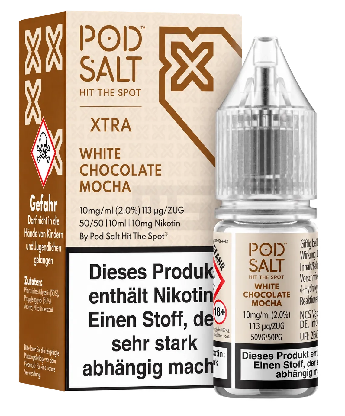 Pod Salt Xtra White Chocolate Mocha Nikotinsalz Liquid