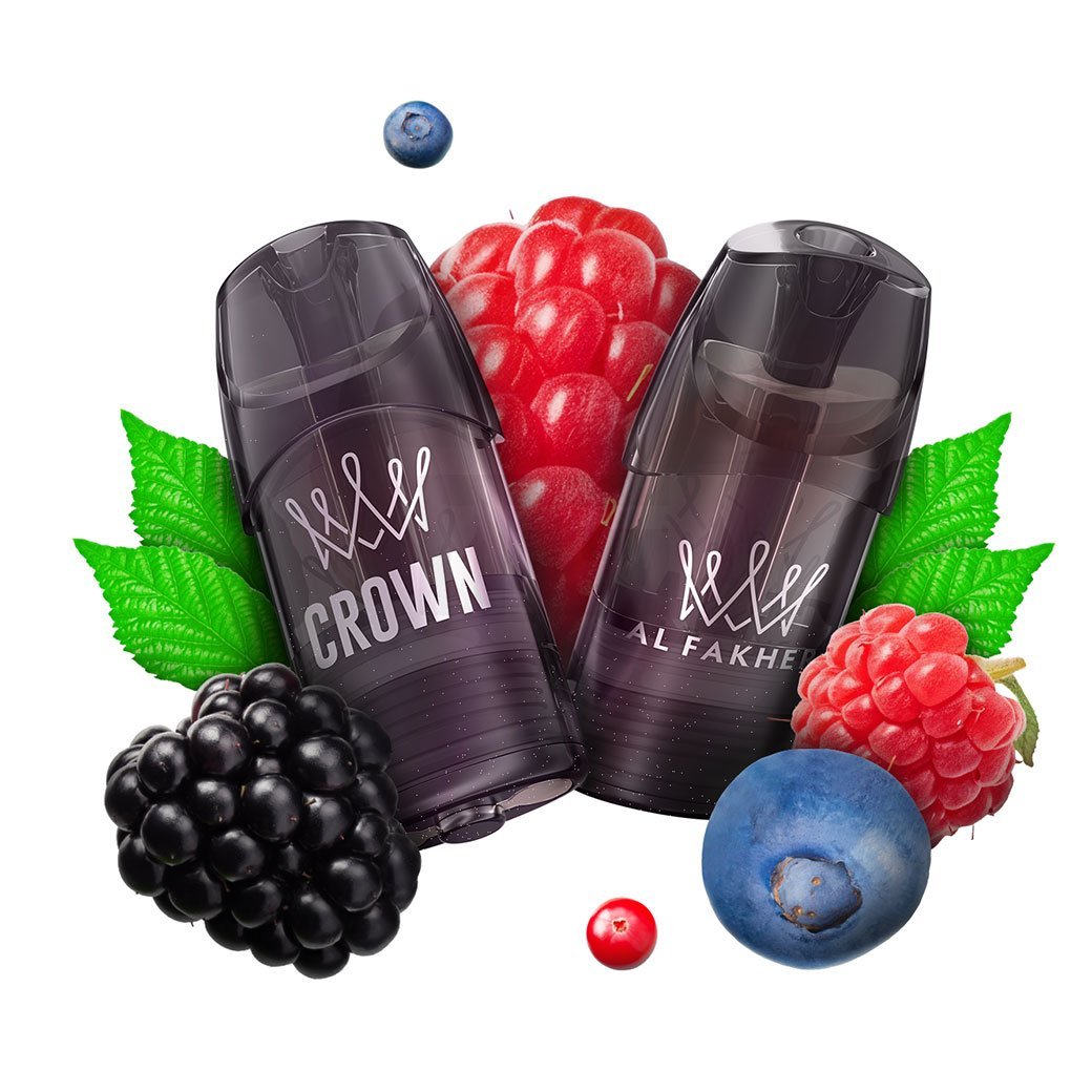Al Fakher - Crown Switch - Prefilled Pods - 2er Pack - Forrest Berries | Paketgröße : 1er Packung Al Fakher - Crown Switch - Prefilled Pods - 2er Pack - Forrest Berries | Paketgröße : 1er Packung