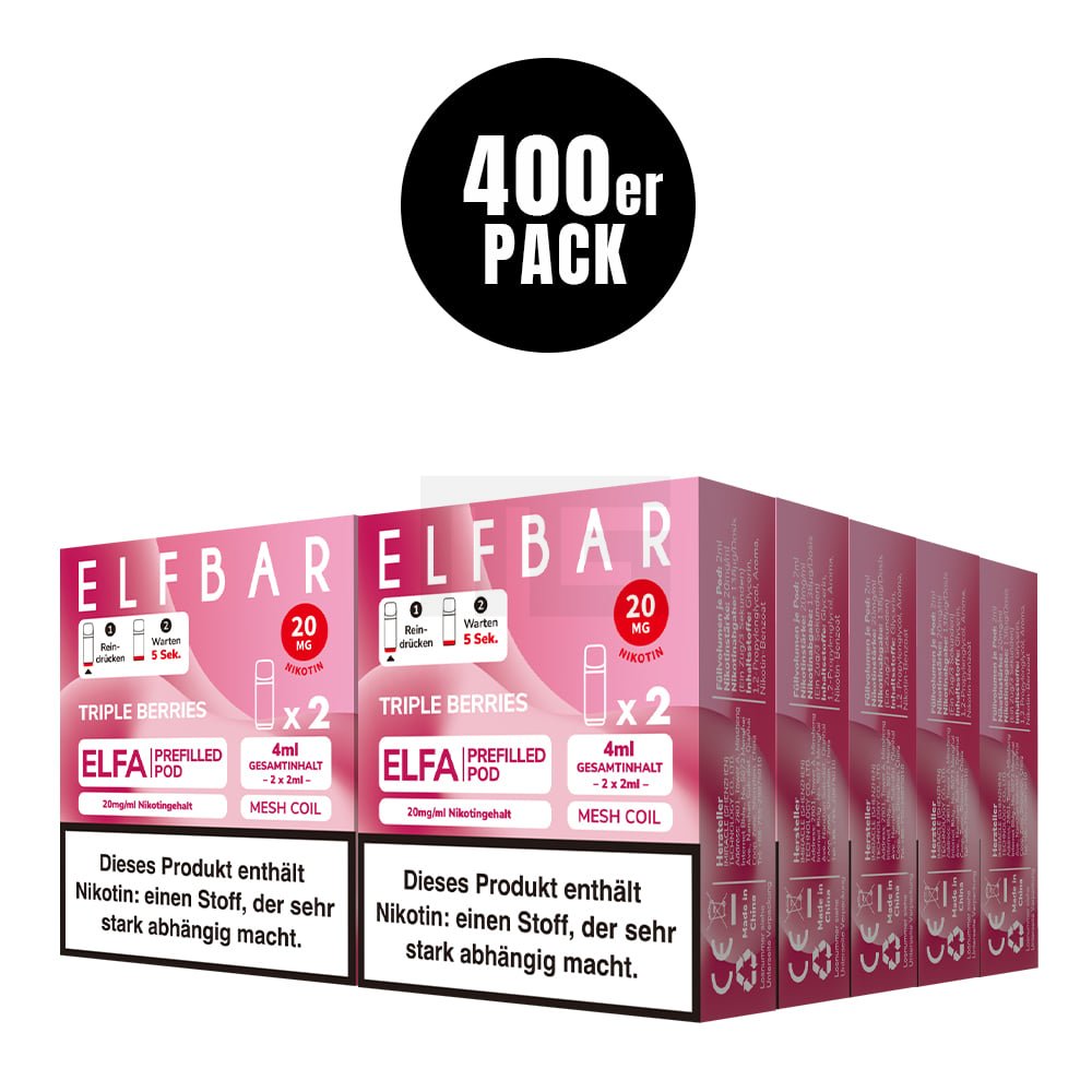 Elfbar - ELFA - Prefilled Pod - 2ml - 2er Pack - Triple Berries