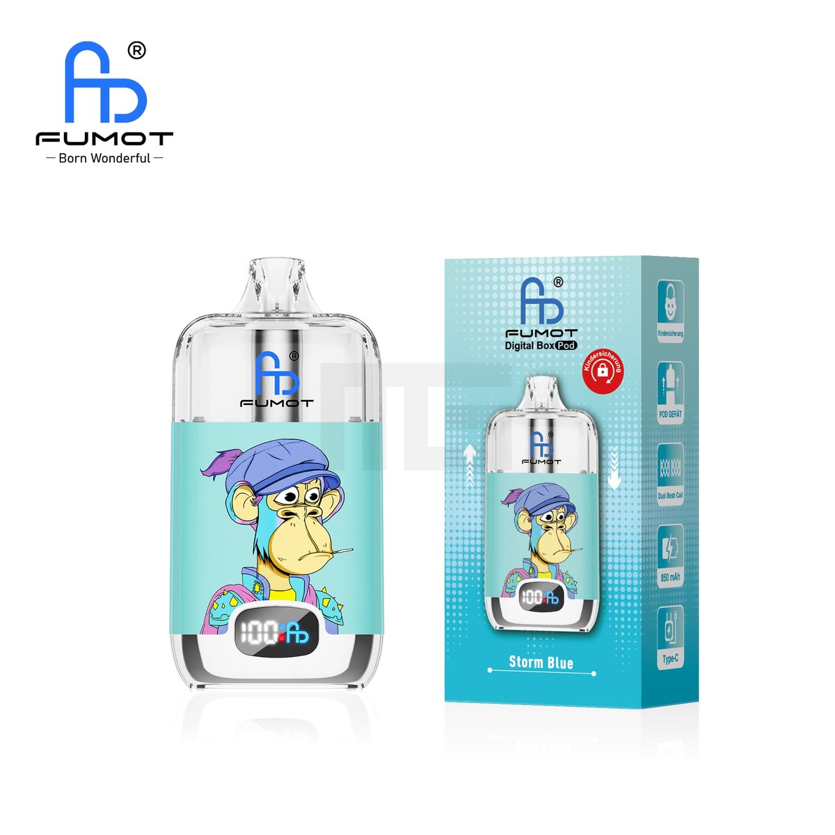 RandM - Digital Box - Pod Kit - Storm Blue